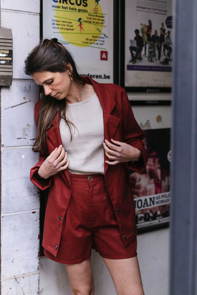 Linen oversized blazer | Olá Lindeza