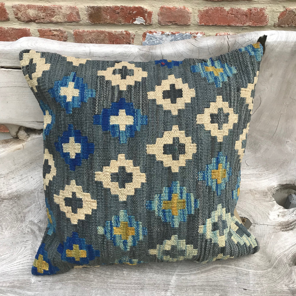 Royal Blue Kilim Cushion