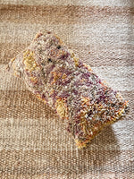 Tafrara Boujaad pillow - Violet yellow 35 x 55cm