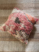 Ranan Boujaad pillow - Red orange and Sand 45 x 45cm