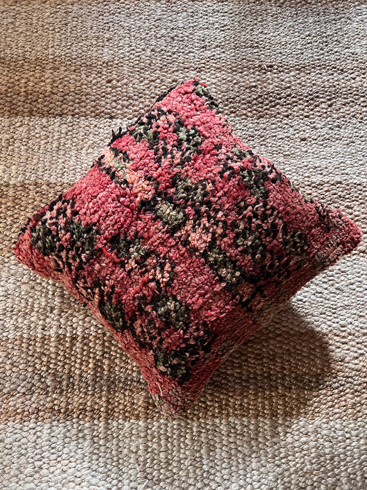 Amaynu Boujaad pillow - Red green 45 x 45cm