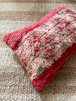 Lida Boujad pillow - Double sided/reversible - Red ecru sand 40 x 60 cm