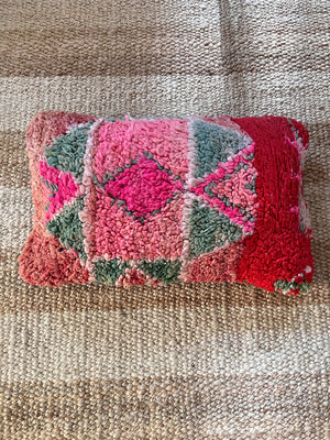 Nadia Boujad pillow - Pink red sage green 40 x 60 cm