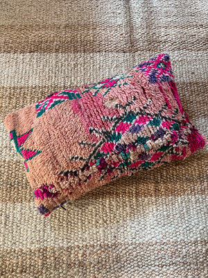 Lim Boujad pillow 40x60cm - pink peach green and violet