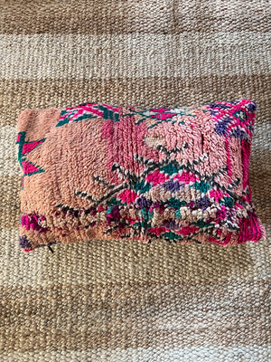 Lim Boujad pillow 40x60cm - pink peach green and violet