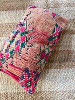 Lim Boujad pillow 40x60cm - pink peach green and violet
