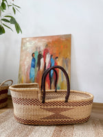 Botwe Woven Baby Moses Basket (custom mattress included)