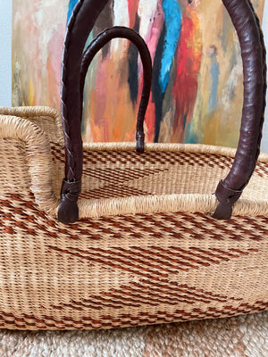 Botwe Woven Baby Moses Basket (custom mattress included)