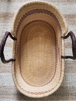 Botwe Woven Baby Moses Basket (custom mattress included)