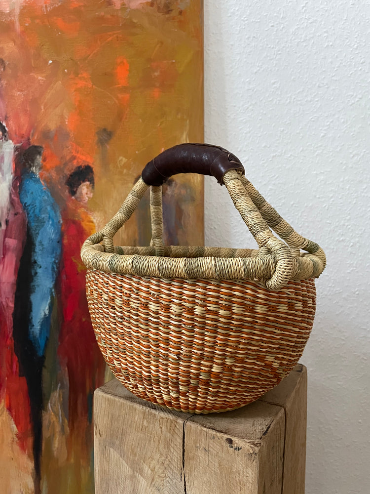 Adofo small woven market or storage basket