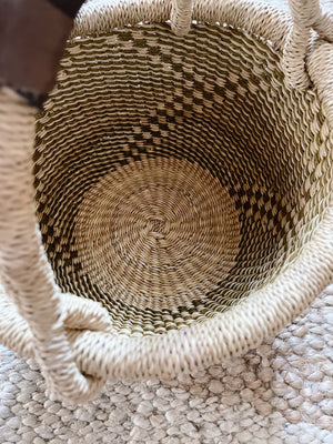 Yakootah small woven market or storage basket