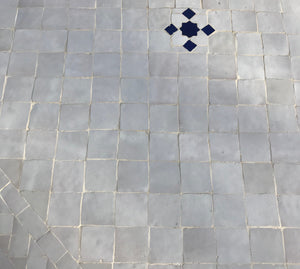 Ivory mosaic tile table