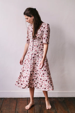 Pink flowered Madrid dress