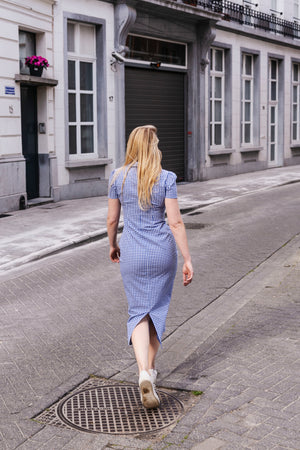 Midi blouse linen summer dress | Olá Lindeza