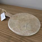 Round marble serving or cutting board (one left)