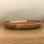 Tropical teak wood plate
