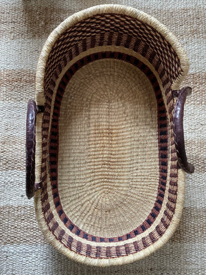 Aboagye Woven Baby Moses Basket (custom mattress included)