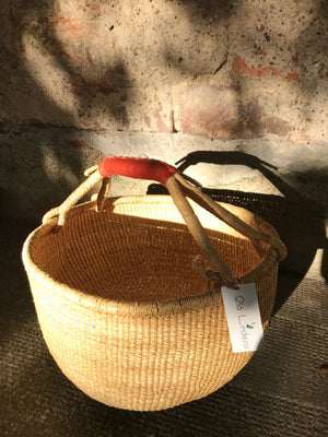 hand woven market basket | Olá Lindeza