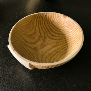 Small pine wood bowl