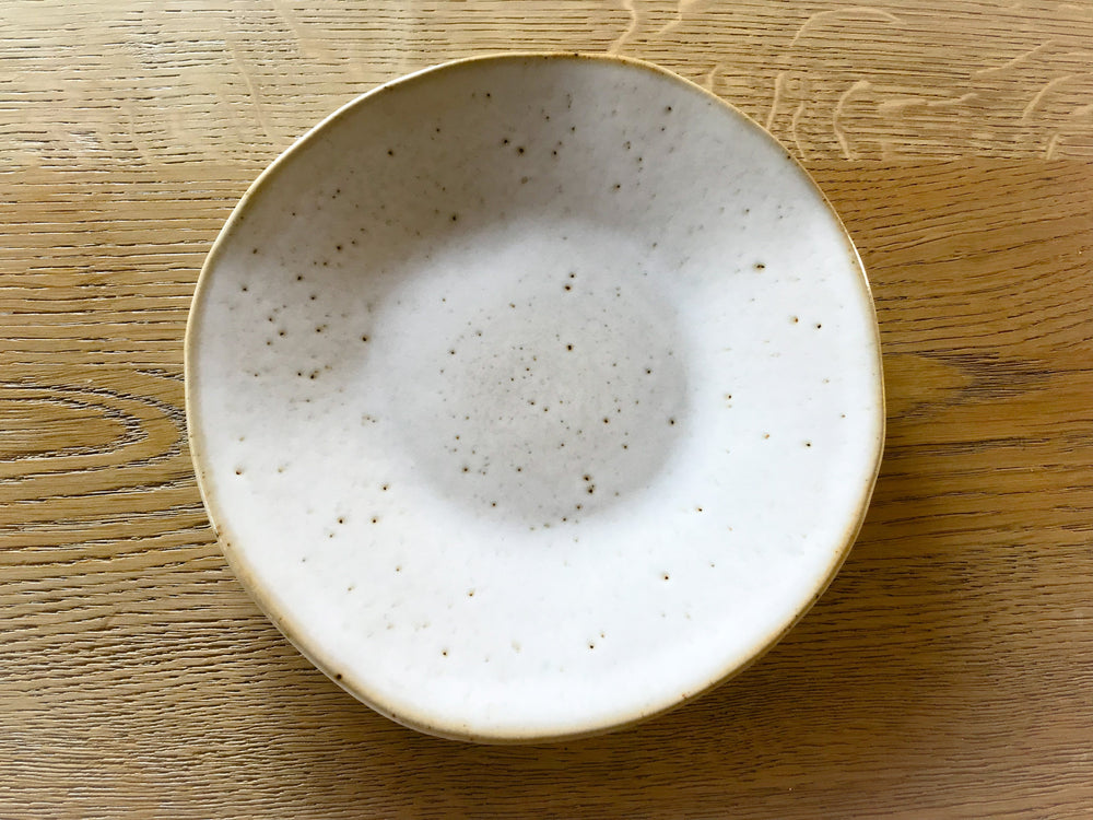 White Speckled Ceramic Side Plate